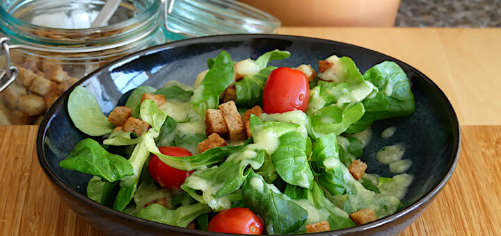 Kartoffeldressing für Feldsalat