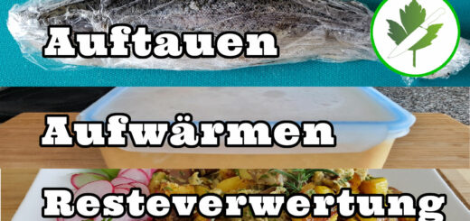 Auftauen Aufwärmen Restverwertung