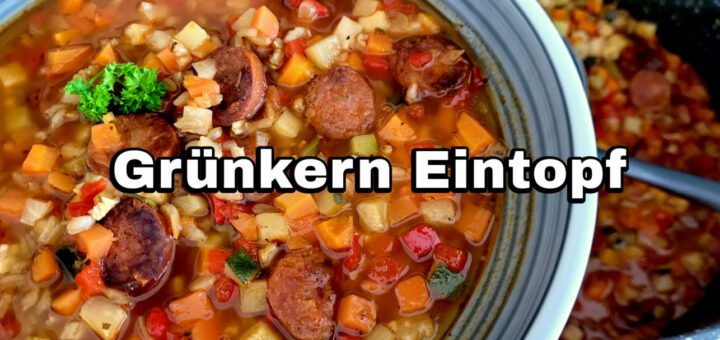 Grünkern Eintopf mit Chorizo