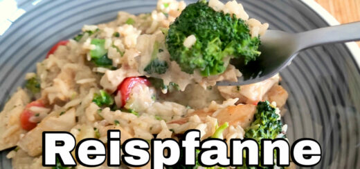 Reispfanne Rezept mit Hähnchen und Brokkoli günstig kochen