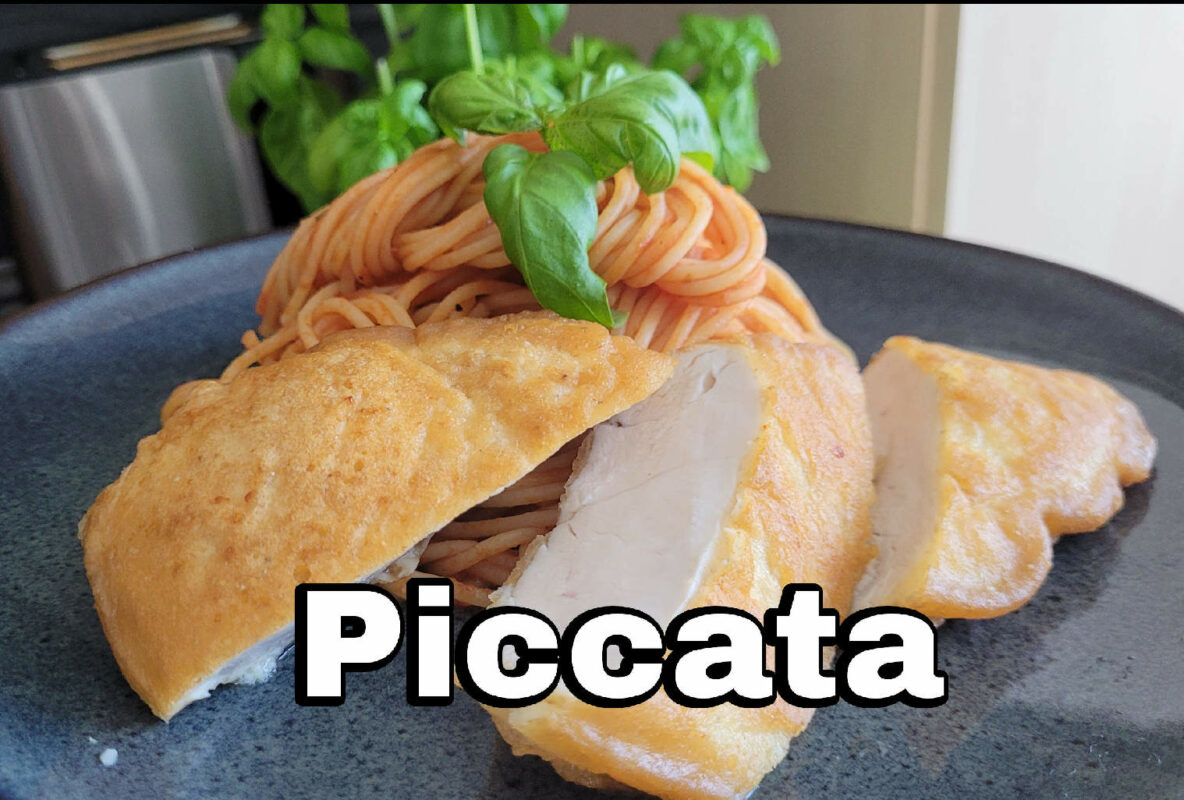 Piccata vom Hähnchen auf Tomatenspaghetti - Meiers Kochtipps