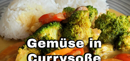 Buntes Gemüse in Currysoße mit Reis Rezept