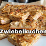 Zwiebelkuchen vom Blech ohne Hefeteig Rezept