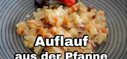 Kartoffelauflauf aus der Pfanne mit Speck Rezept