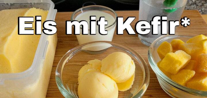 Eis mit Kefir ohne Eismaschine