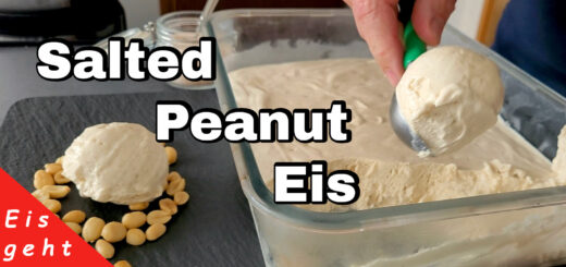 Salted Peanut Butter Icecream 4 Zutaten ohne Eismaschine